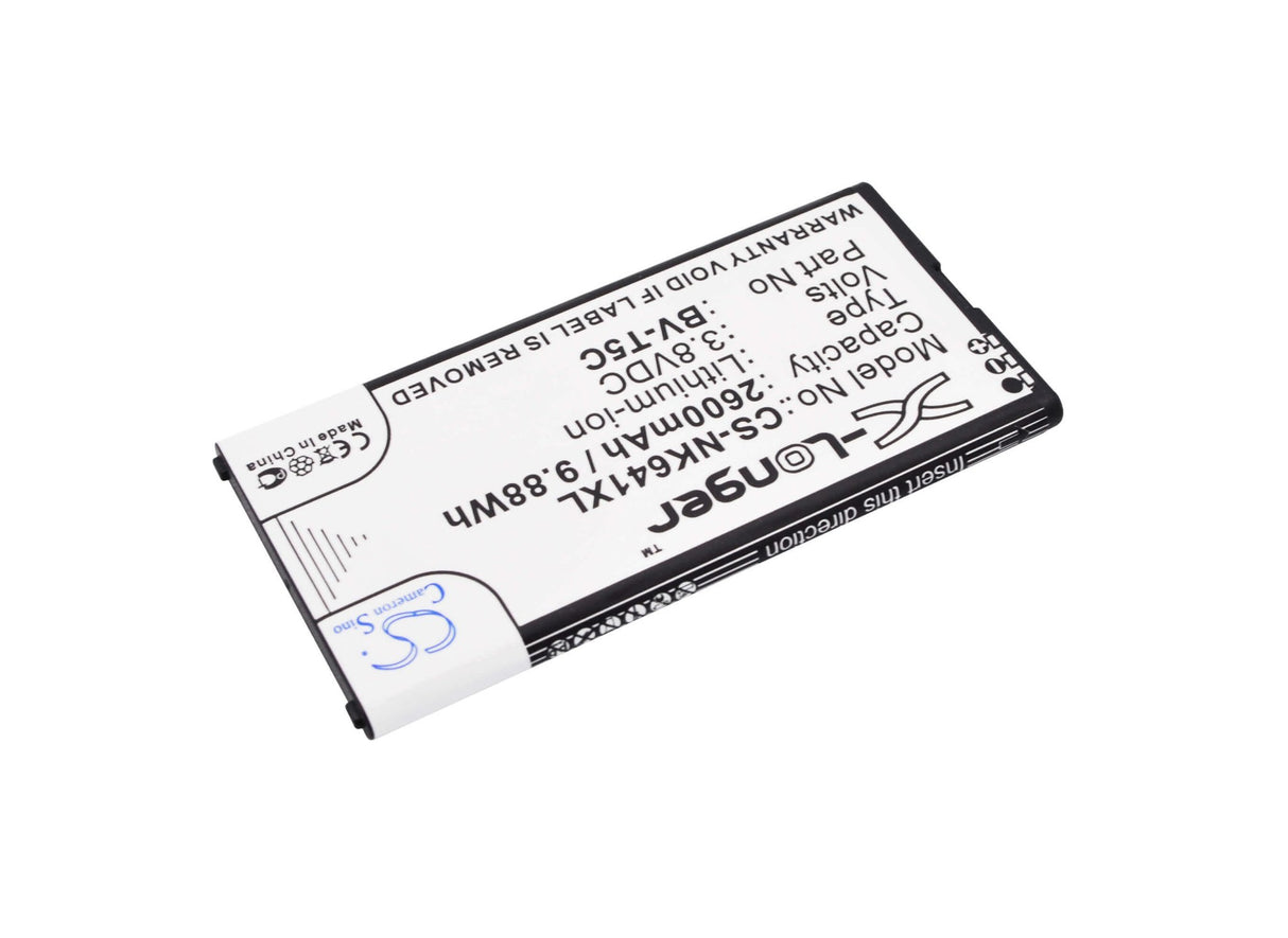 3,8 V, Li-ion, 2600mAh, batterie pour smartphone compatible avec Nokia, Microsoft, Bv-t5c, Lumia 640, Rm-1072, 9,88Wh Mobile, Smartphone Cameron Sino Technology Limited (Smartphone)