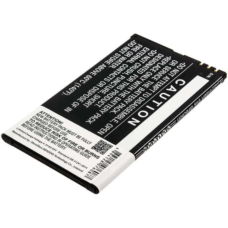 3.7V, Li-ion, 1800mAh, Batterie de smartphone compatible avec Nokia, Bp-4w, Lumia 810, Lumia 822, 6.66Wh Mobile, Smartphone Cameron Sino Technology Limited (Smartphone)