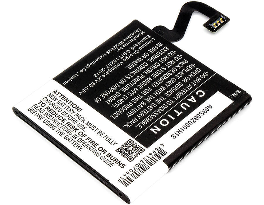 3,7V, Li-Polymer, 2000mAh, batterie de smartphone compatible avec Nokia, Bp-4gw, Lumia 920, Lumia 920 4g, 7,4Wh Mobile, Smartphone Cameron Sino Technology Limited (Smartphone)