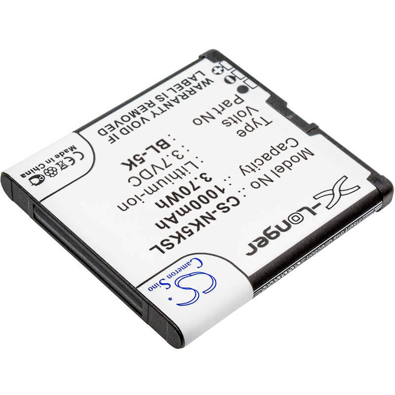3.7V, Li-ion, 1000mAh, SmartPhone battery fits Explay, Dr.tech, Nokia, Fly, Bl-5k, Ip-88, 3.7Wh Mobile, SmartPhone Cameron Sino Technology Limited (Smartphone)