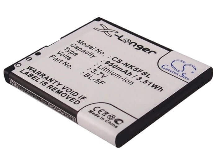 3.7V, Li-ion, 950mAh, SmartPhone battery fits Bea-fon, Nokia, Myphone, Bl-5f, S30, S31, 3.52Wh Mobile, SmartPhone Cameron Sino Technology Limited (Smartphone)