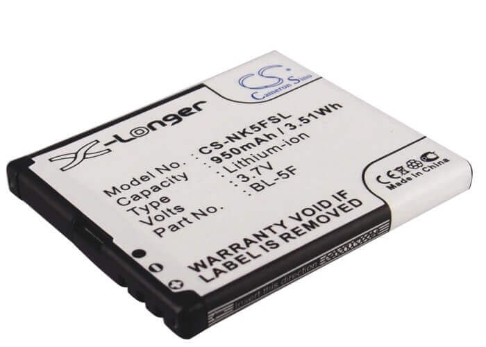 3.7V, Li-ion, 950mAh, SmartPhone battery fits Bea-fon, Nokia, Myphone, Bl-5f, S30, S31, 3.52Wh Mobile, SmartPhone Cameron Sino Technology Limited (Smartphone)