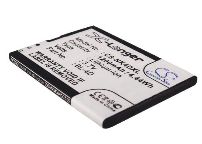 3.7V, Li-ion, 1200mAh, SmartPhone battery fits Polaroid, Ebest, Nexian, Ngm, Nokia, Svp, M-life, Blu, Texet, Bl22, Hero 2, 4.44Wh Mobile, SmartPhone Cameron Sino Technology Limited (Smartphone)