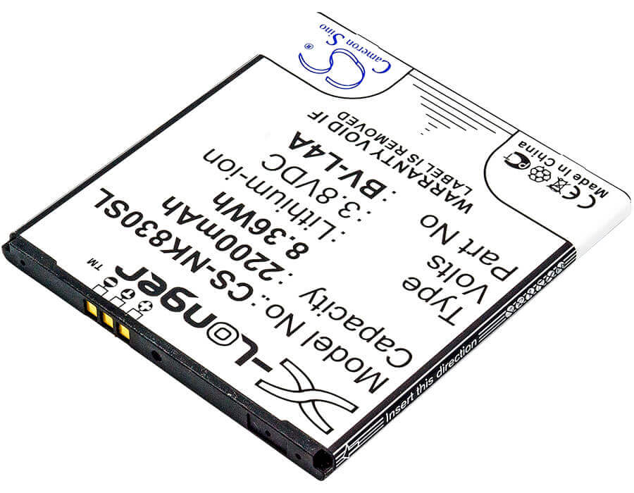 3.8V, Li-ion, 2200mAh, SmartPhone battery fits Microsoft, Nokia, Bv-l4a, Lumia 540, Lumia 540 Dual Sim, 8.36Wh Mobile, SmartPhone Cameron Sino Technology Limited (Smartphone)