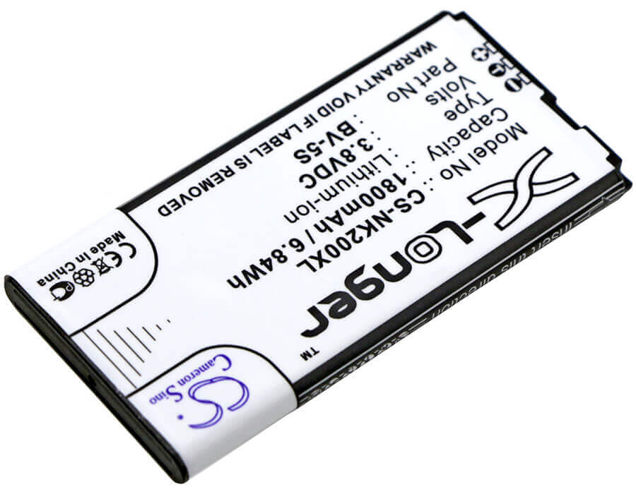 3.8V, Li-ion, 1800mAh, SmartPhone battery fits Nokia, Bv-5s, Rm-1013, X2, 6.84Wh Mobile, SmartPhone Cameron Sino Technology Limited (Smartphone)