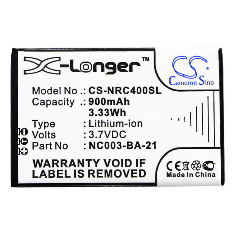 3.7V, Li-ion, 900mAh, Headset battery fits Nolan, Nc003-ba-21, B4 Rcs Kits, 3.33Wh Wireless Headset Cameron Sino Technology Limited