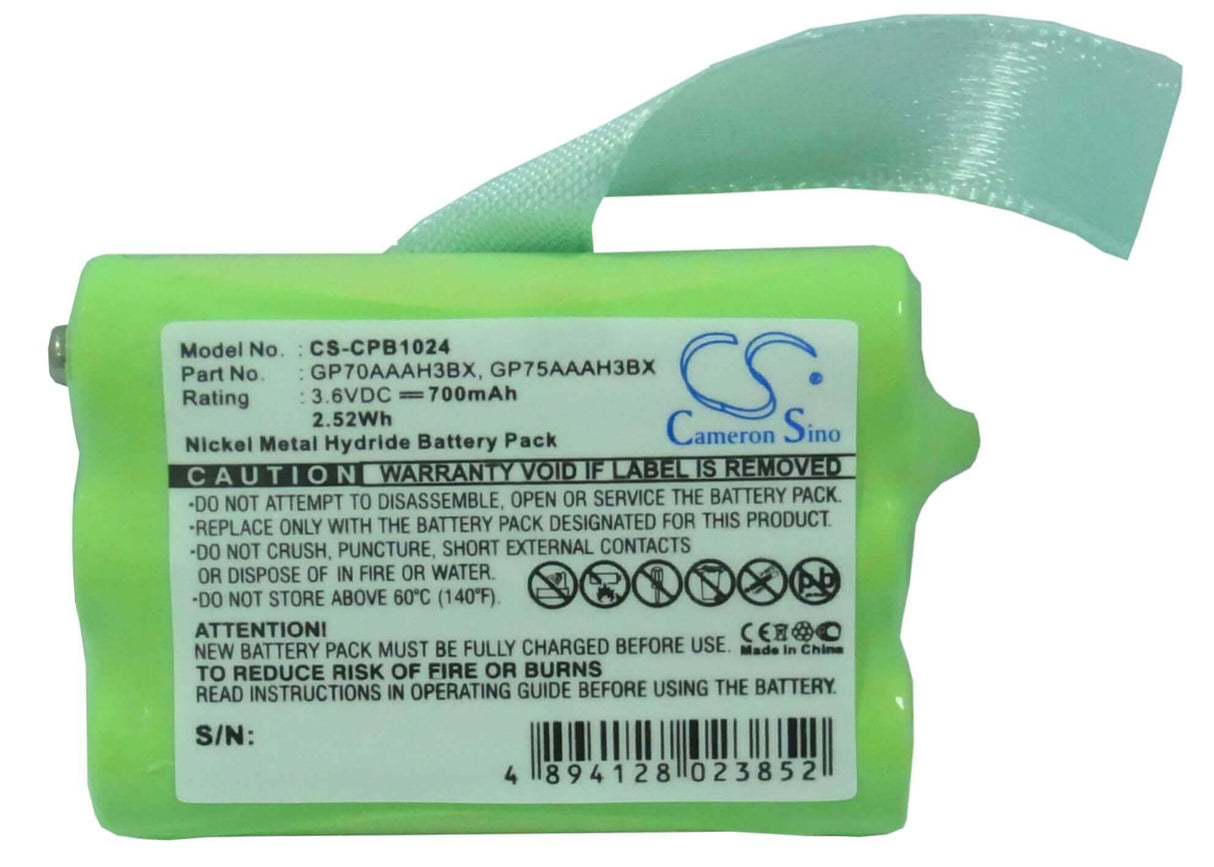 3.6V, Ni-MH, 700mAh, Batterie de téléphone sans fil compatible avec Motorola, Olympia, V Tech, Gp, 80-5542-00-00, 1231, 2231, 2.52Wh Téléphone sans fil Cameron Sino Technology Limited (Téléphone sans fil)