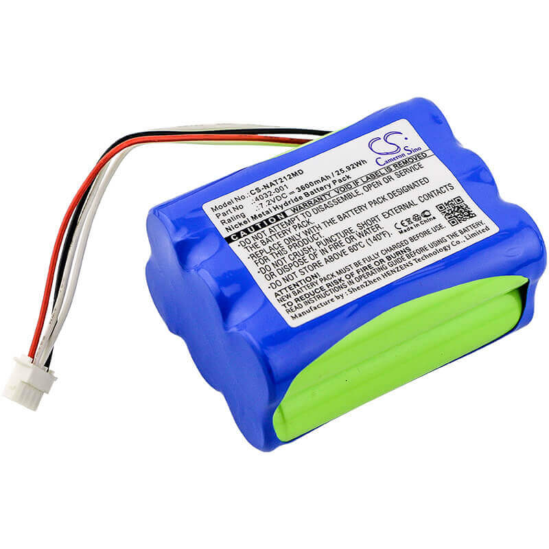 7.2V, Ni-MH, 3600mAh, Batterie médicale compatible avec Nonin, 4032-001, Oxymètre de pouls 2120, 7500fo, 25.92Wh Medical Cameron Sino Technology Limited (Médical)