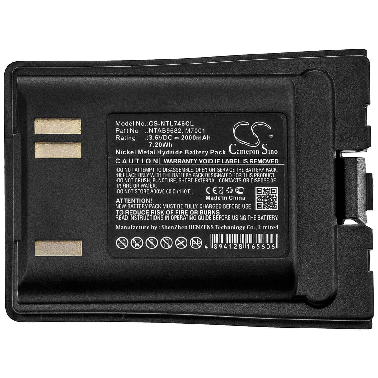 3.6V, Ni-MH, 2000mAh, Cordless Phone battery fits Norstar, Nortel, A0845917, T7406, 7.2Wh Cordless Phone Cameron Sino Technology Limited (Cordless Phone)