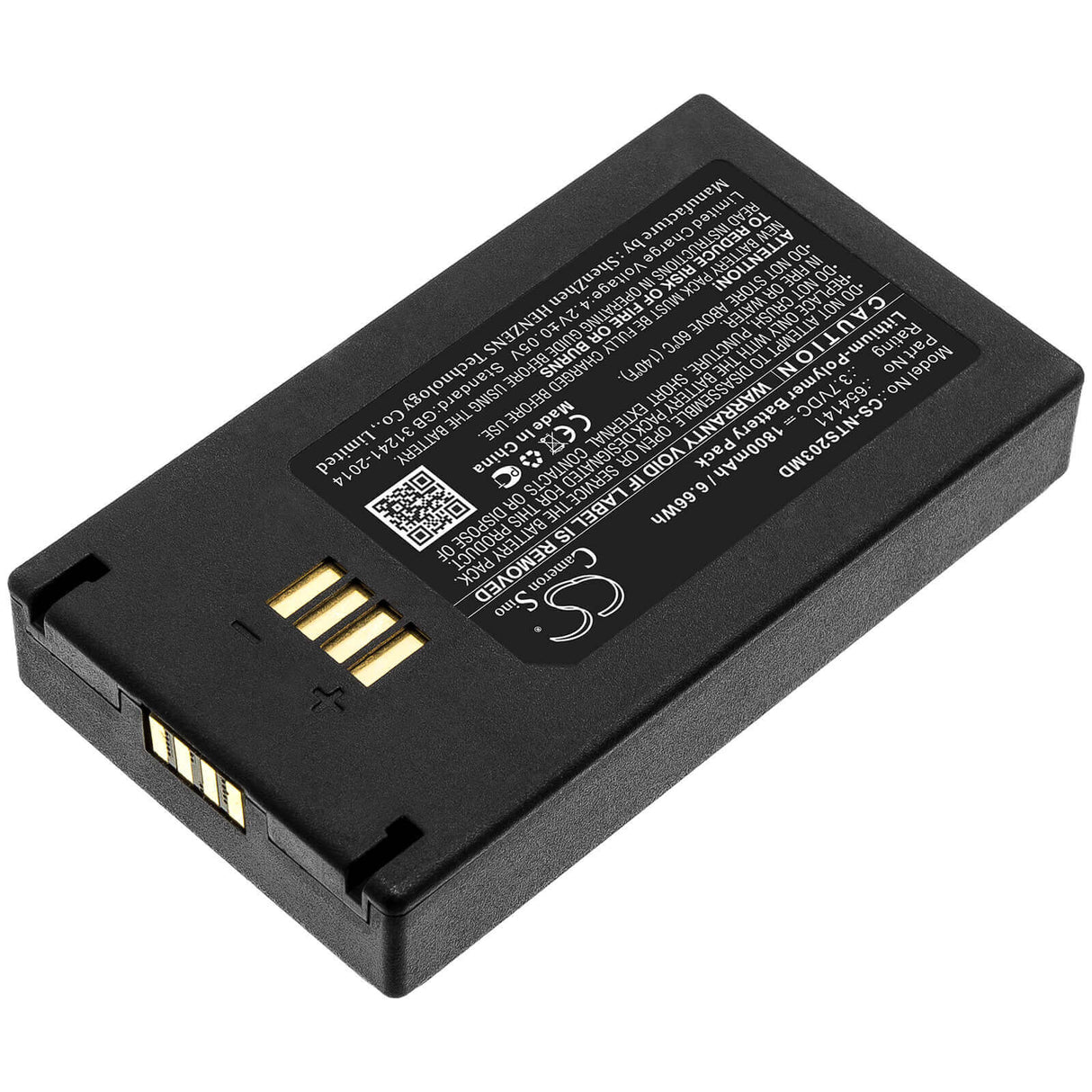 3,7V, Li-Polymère, 1800mAh, Batterie médicale compatible avec Nova, 654141, Statstrip Glucomètre, Tps-2003, 6,66Wh Médical Cameron Sino Technology Limited (Médical)