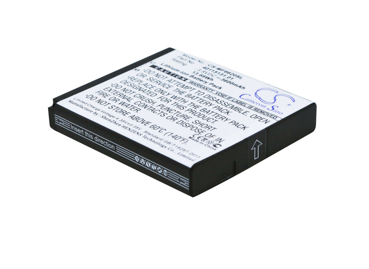 3.8V, Li-ion, 3600mAh, batterie Hotspot compatible avec Novatel Wireless, 40115131.01, Jetpack Mifi 6620l, Mifi 6620l, 13.68Wh Hotspot Cameron Sino Technology Limited