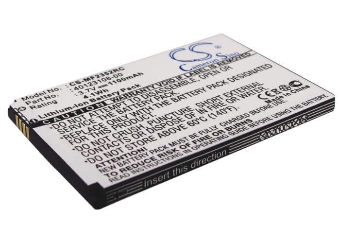 3.7V, Li-ion, 1100mAh, Hotspot battery fits Bell, Vodafone, Rogers, Novatel Wireless, 3-1826108-2, Mifi 2372, 4.07Wh Hotspot Cameron Sino Technology Limited (Suspended)
