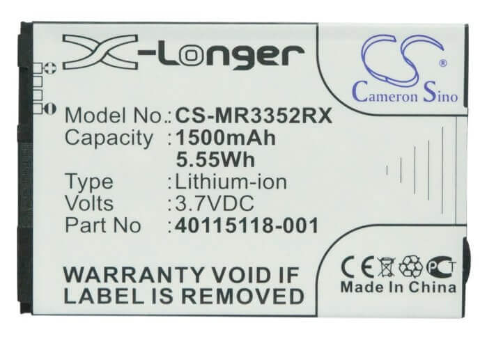 3.7V, Li-ion, 1500mAh, Hotspot battery fits Novatel Wireless, Verizon, 40115118.001, Mifi 3352, Mifi 4082, 5.55Wh Hotspot Cameron Sino Technology Limited