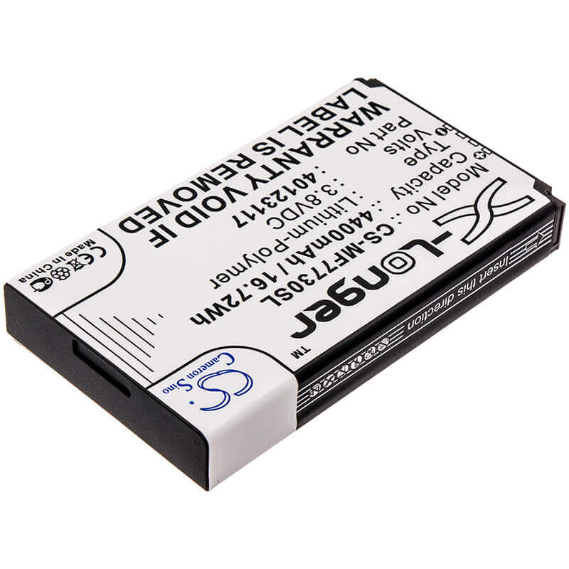 3,8V, Li-Polymer, 4400mAh, batterie Hotspot compatible avec Novatel Wireless, Verizon, 40123117, Jetpack 4g Lte, Jetpack Mifi 7730l, 16,72Wh Hotspot Cameron Sino Technology Limited