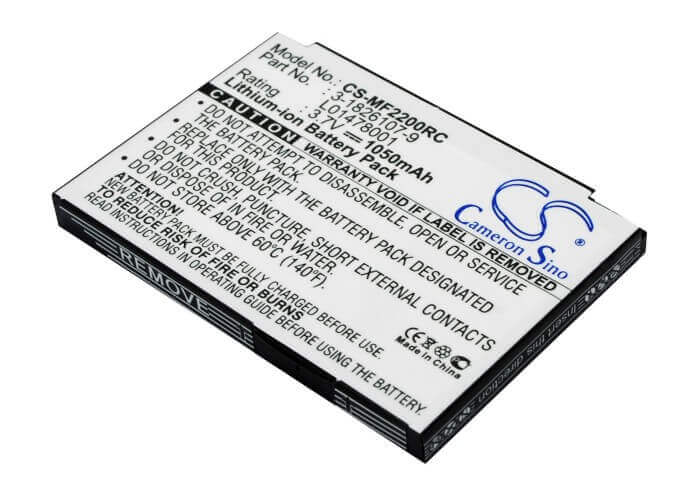 3.7V, Li-ion, 1050mAh, Hotspot battery fits Novatel Wireless, 3-1826107-9, Mifi2200, 3.89Wh Hotspot Cameron Sino Technology Limited