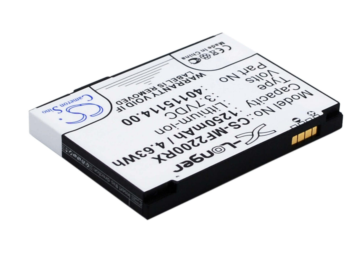 3.7V, Li-ion, 1250mAh, Hotspot battery fits Novatel Wireless, 3-1826107-9, Mifi2200, 4.63Wh Hotspot Cameron Sino Technology Limited