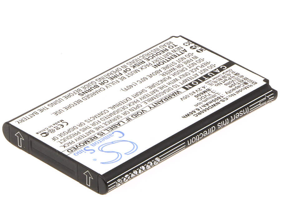 3.7V, Li-ion, 1800mAh, Hotspot battery fits Nubia, 6bt-r600a-0006, Wd660, 6.66Wh Hotspot Cameron Sino Technology Limited