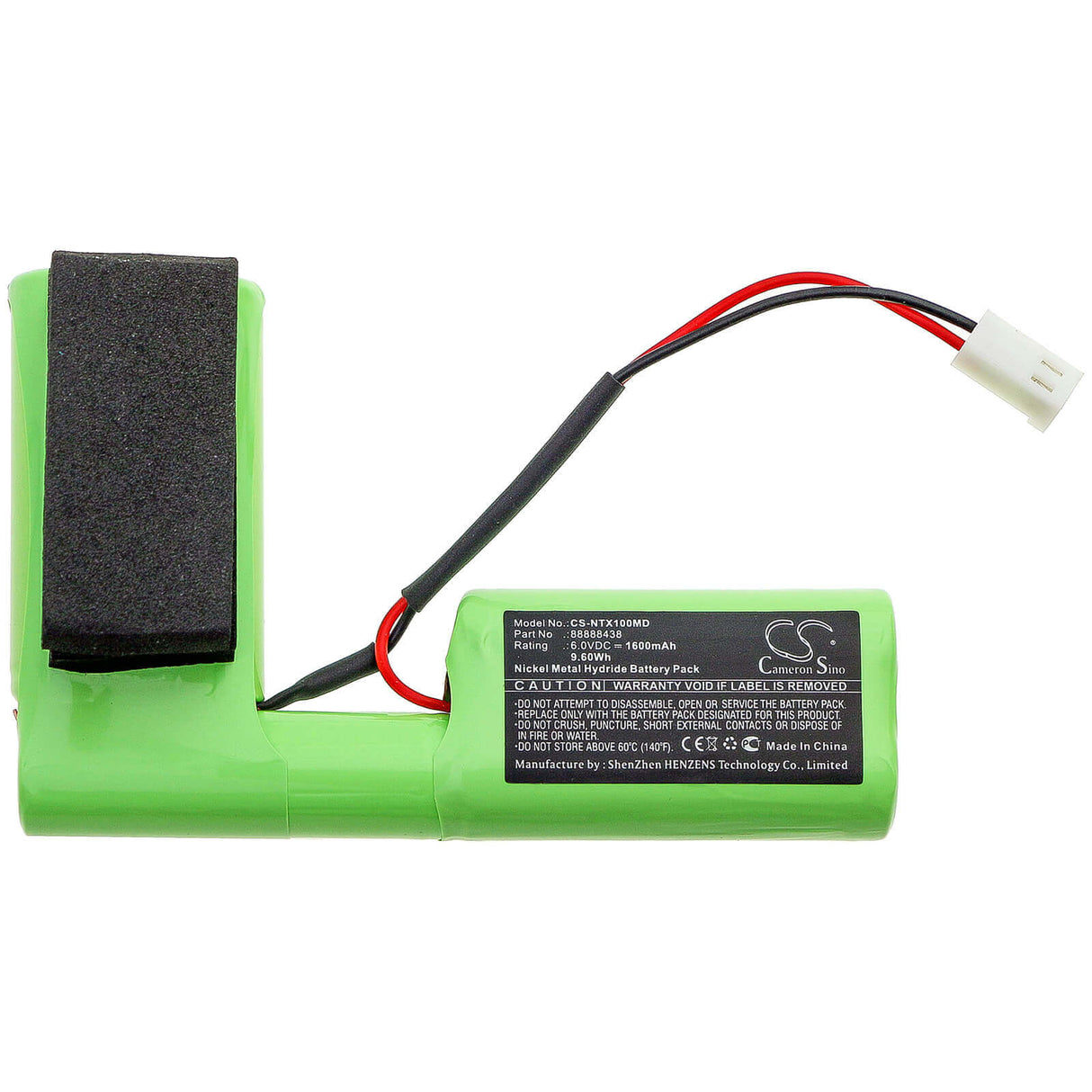 6.0V, Ni-MH, 1600mAh, Batterie médicale compatible avec Nutricia, 88888438, Pompe d'alimentation Flocare Micromax, Micromax 100, 9.60Wh Médical Cameron Sino Technology Limited (Suspendu)