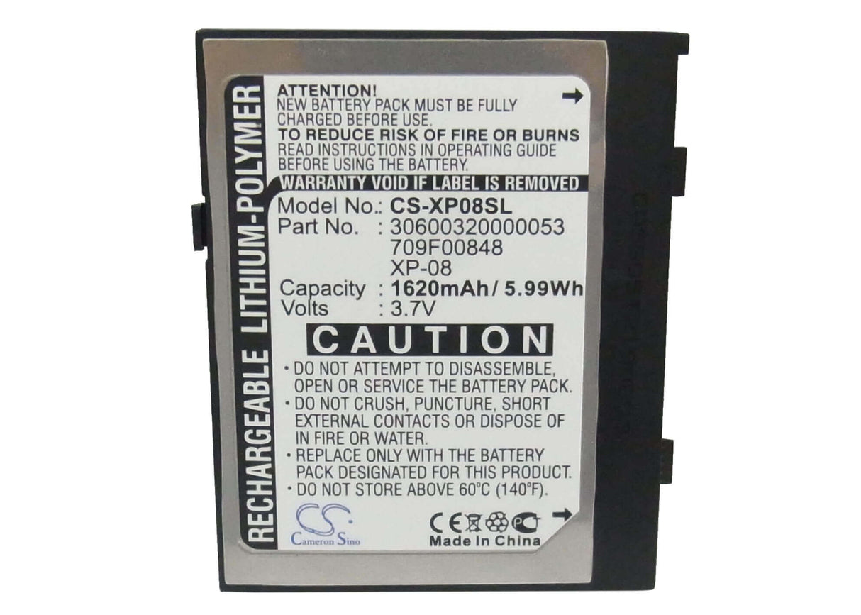 3.7V, Li-Polymer, 1620mAh, SmartPhone battery fits O2, 320000053, Xda Flame, 5.99Wh Mobile, SmartPhone Cameron Sino Technology Limited (Suspended)