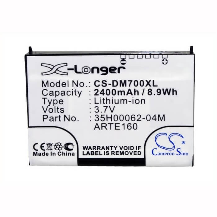 Battery For O2 Xda Orbit 3.7v, 2400mah - 8.88wh Batteries for Electronics Cameron Sino Technology Limited (Suspended)