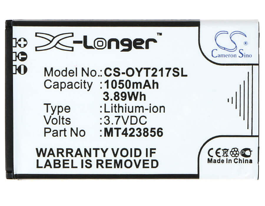 3.7V, Li-ion, 1050mAh, SmartPhone battery fits Olympia, Mt423856, 2179, Touch, 3.89Wh Mobile, SmartPhone Cameron Sino Technology Limited (Smartphone)