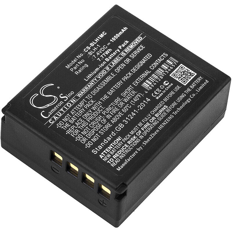 7.4V, Li-ion, 1050mAh, Camera battery fits Olympus, Blh-1, E-m1, E-m1 Mark Ii, 7.77Wh Camera Cameron Sino Technology Limited (Camera)