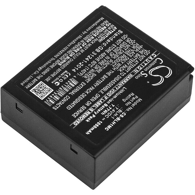 7.4V, Li-ion, 1050mAh, Camera battery fits Olympus, Blh-1, E-m1, E-m1 Mark Ii, 7.77Wh Camera Cameron Sino Technology Limited (Camera)