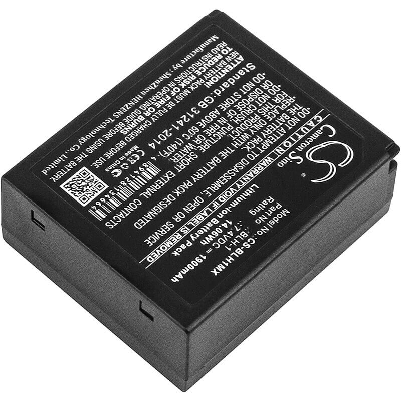 7.4V, Li-ion, 1900mAh, Camera battery fits Olympus, Blh-1, E-m1, E-m1 Mark Ii, 14.06Wh Camera Cameron Sino Technology Limited (Camera)