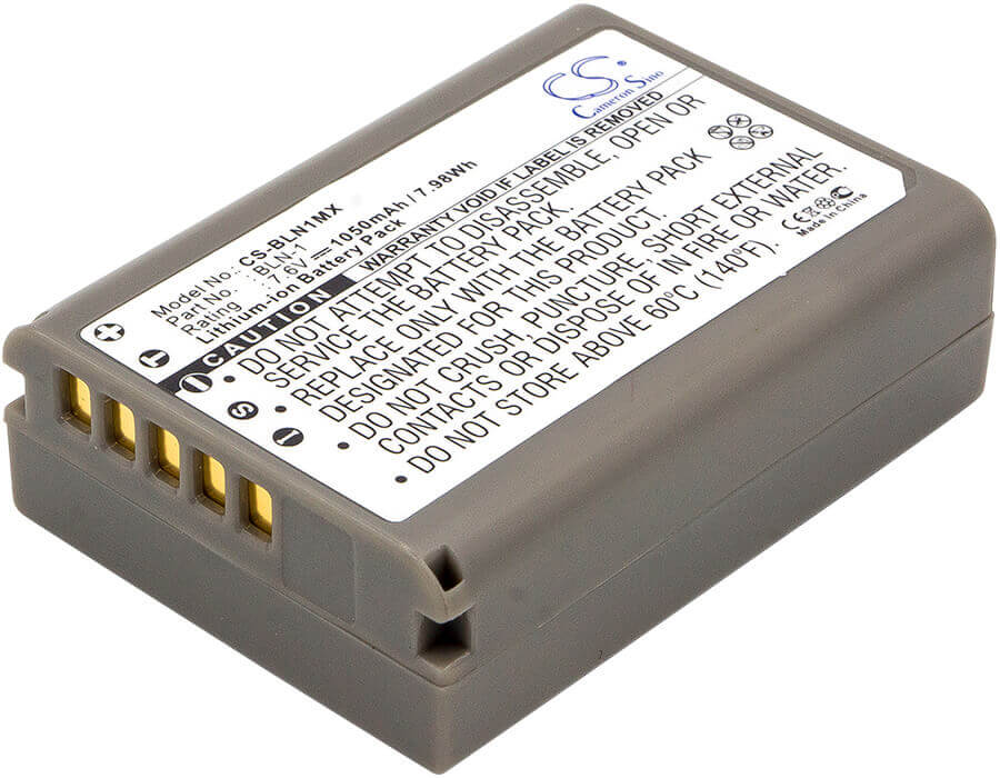 7.6V, Li-ion, 1050mAh, Camera battery fits Olympus, Bln-1, Em1 Ii, E-m1 Ii, 7.98Wh Camera Cameron Sino Technology Limited (Camera)