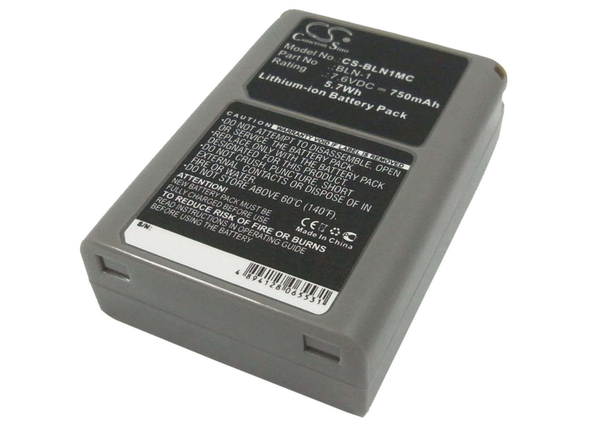 7.6V, Li-ion, 750mAh, Camera battery fits Olympus, Bln-1, Em1 Ii, E-m1 Ii, 5.7Wh Camera Cameron Sino Technology Limited (Camera)
