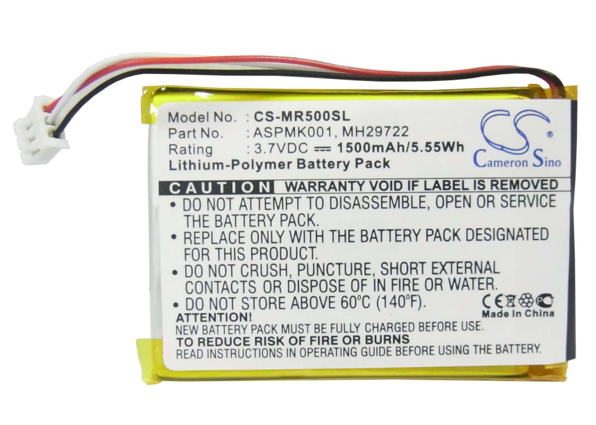 Battery For Olympus Mrobe Mr-500i, Mrobe Mr-5001 3.7v, 1500mah - 5.55wh Batteries for Electronics Cameron Sino Technology Limited (Suspended)