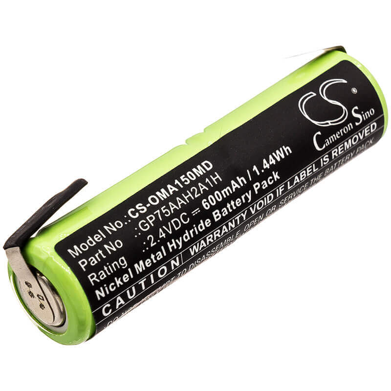 2.4V, Ni-MH, 600mAh, Toothbrush battery fits Colgate Omron, Gp75aah2a1h, Proclinical A1500, 1.44Wh Toothbrush Cameron Sino Technology Limited