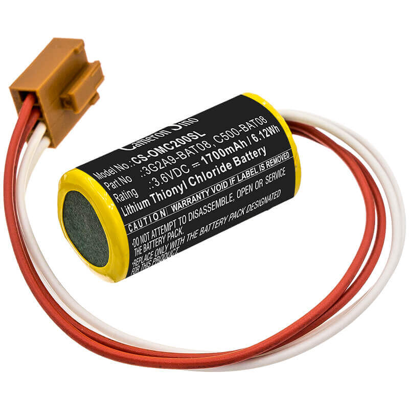 PLC Battery for Omron, C1000h, C1000hf, C120 3.6v, 1700mah - 6.12wh PLC Cameron Sino Technology Limited
