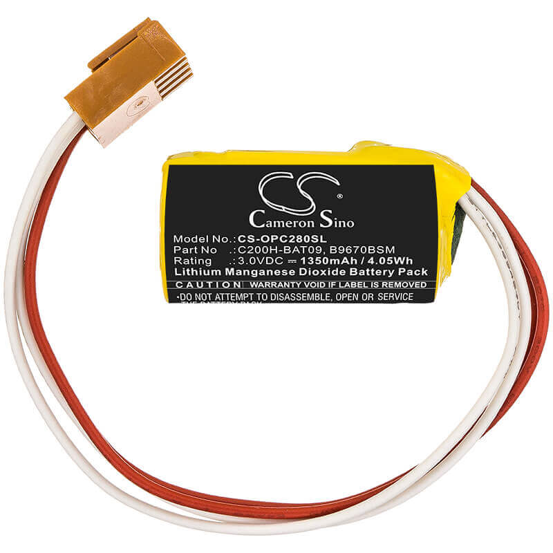 PLC Battery for Omron, C200, C200h, C200hf 3v, 1350mah - 4.05wh PLC Cameron Sino Technology Limited