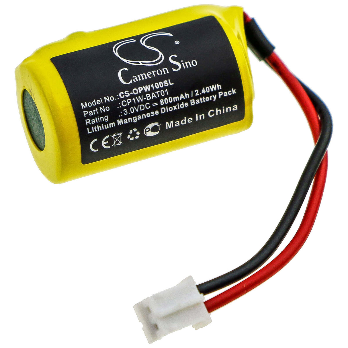 PLC Battery for Omron, Cp1w-bat01 3v, 800mah - 2.40wh PLC Cameron Sino Technology Limited
