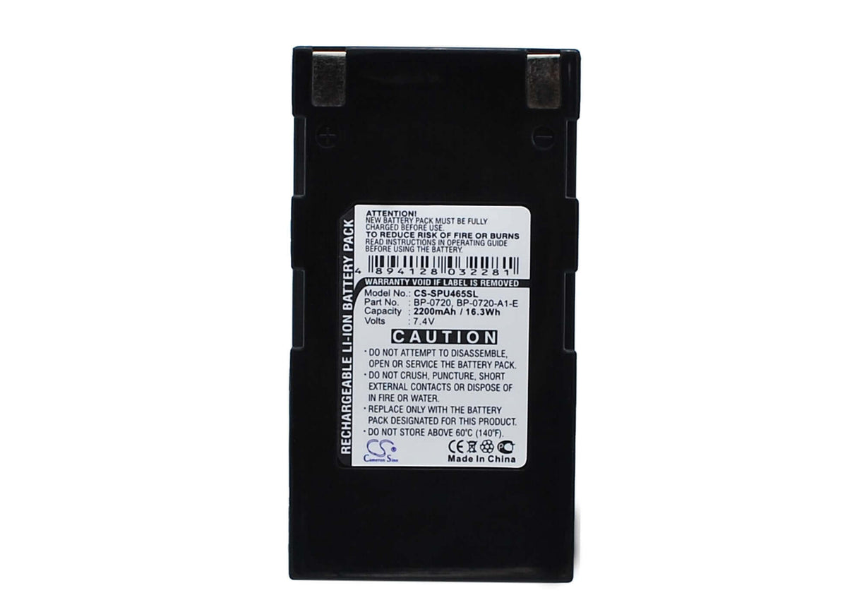 7.4V, Li-ion, 2200mAh, Equipment battery fits Omron, Omron, Seiko, Seiko, Bp-0720-a1-e, NE1A-HDY01, 16.28Wh Equipment, Survey, Test Cameron Sino Technology Limited