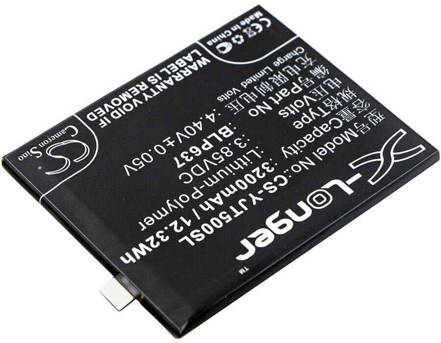 3.85V, Li-Polymer, 3200mAh, SmartPhone battery fits Oneplus, Blp637, 5, 5 Dual Sim, 12.32Wh Mobile, SmartPhone Cameron Sino Technology Limited (Smartphone)