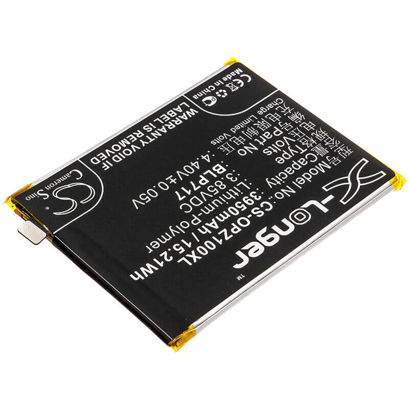 3.85V, Li-Polymer, 3950mAh, SmartPhone battery fits Oppo, Blp717, 1979, Cph1979, 15.21Wh Mobile, SmartPhone Cameron Sino Technology Limited (Smartphone)