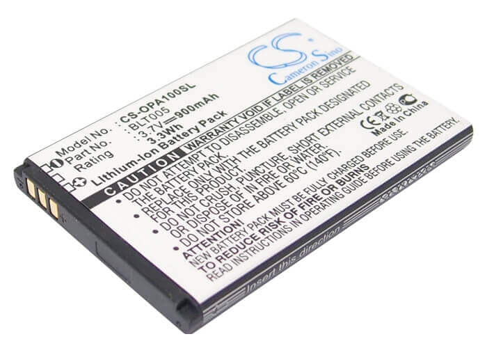 3,7V, Li-ion, 900mAh, batterie de smartphone compatible avec Oppo, Blt005, A100, A103, 3,33Wh Mobile, Smartphone Cameron Sino Technology Limited (Suspendu)