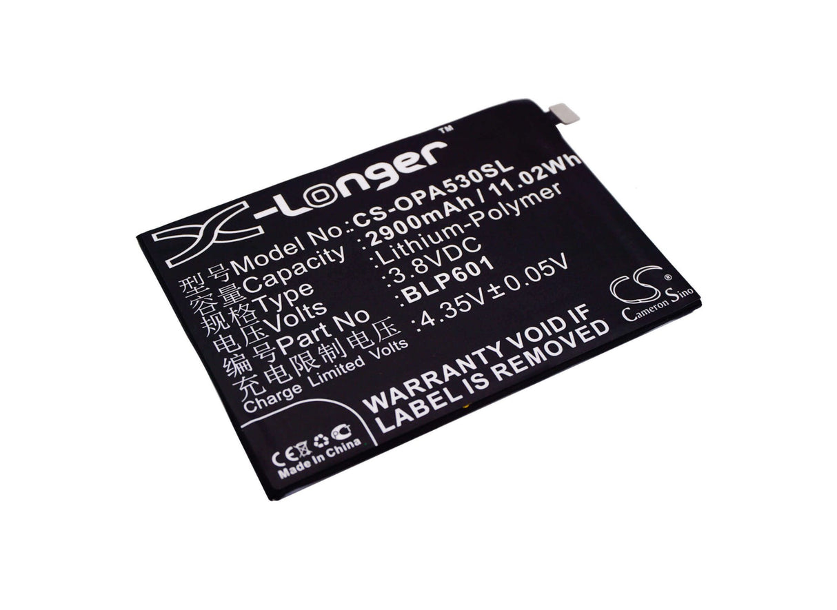 3.8V, Li-Polymer, 2900mAh, batterie de smartphone compatible avec Oppo, Blp601, A1601, A53, 11.02Wh Mobile, Smartphone Cameron Sino Technology Limited (Smartphone)