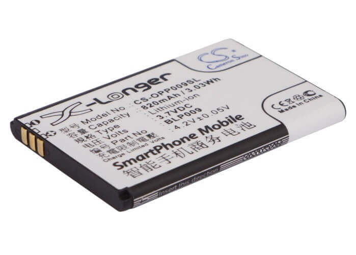 3,7V, Li-ion, 820mAh, batterie de smartphone compatible avec Oppo, Blp009, A90, 3,03Wh Mobile, Smartphone Cameron Sino Technology Limited (Suspendu)