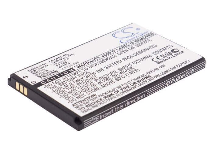 3,7V, Li-ion, 1200mAh, Batterie de smartphone compatible avec Oppo, Blp515, F15, R801, 4,44Wh Mobile, Smartphone Cameron Sino Technology Limited (Smartphone)