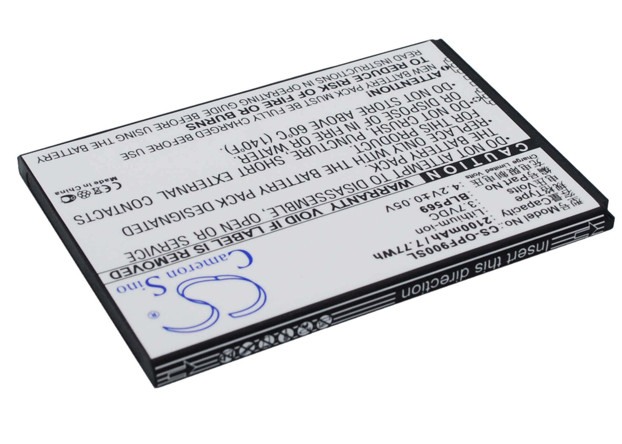 3.7V, Li-ion, 2100mAh, SmartPhone battery fits Oppo, Blp569, Find 7, Find 7 Lite, 7.77Wh Mobile, SmartPhone Cameron Sino Technology Limited (Smartphone)
