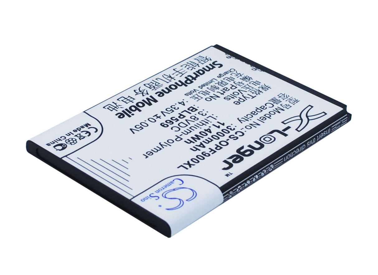 3,8V, Li-Polymer, 3000mAh, batterie de smartphone compatible avec Oppo, Blp569, Find 7, Find 7 Lite, 11,4Wh Mobile, SmartPhone Cameron Sino Technology Limited (Smartphone)