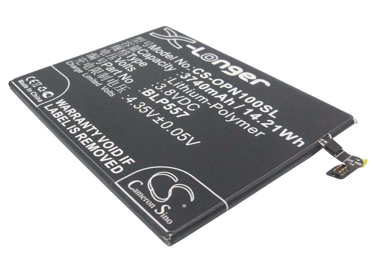 3.8V, Li-Polymer, 3740mAh, SmartPhone battery fits Oppo, Blp557, N1, N1t, 14.21Wh Mobile, SmartPhone Cameron Sino Technology Limited (Smartphone)