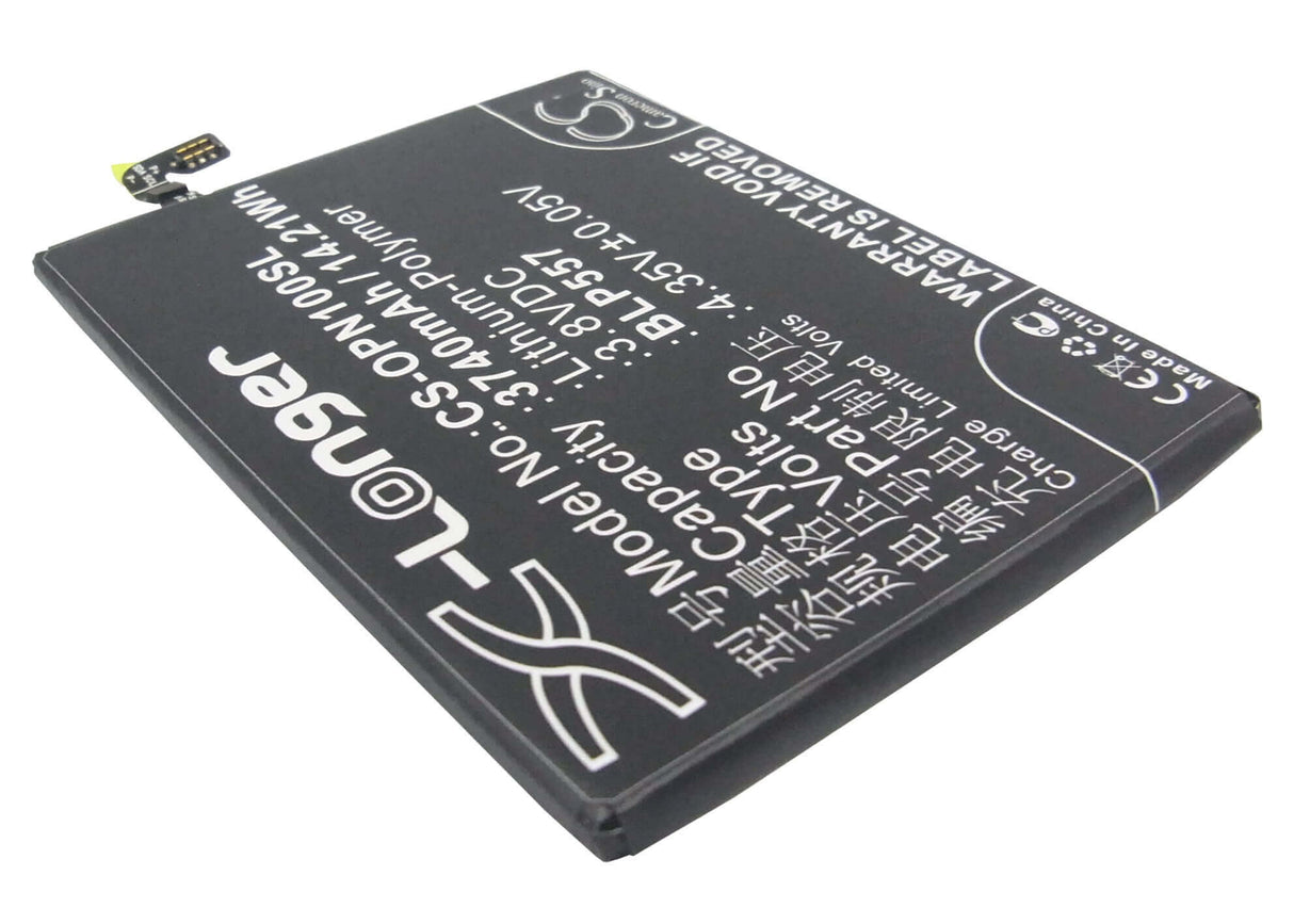 3.8V, Li-Polymer, 3740mAh, SmartPhone battery fits Oppo, Blp557, N1, N1t, 14.21Wh Mobile, SmartPhone Cameron Sino Technology Limited (Smartphone)