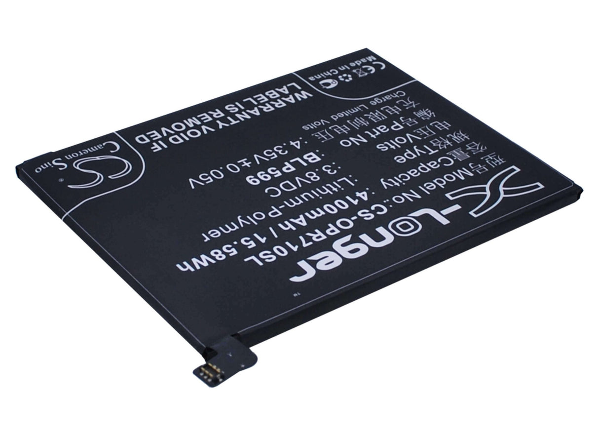 3.8V, Li-Polymer, 4100mAh, SmartPhone battery fits Oppo, Blp599, R7 Plus, 15.58Wh Mobile, SmartPhone Cameron Sino Technology Limited (Smartphone)