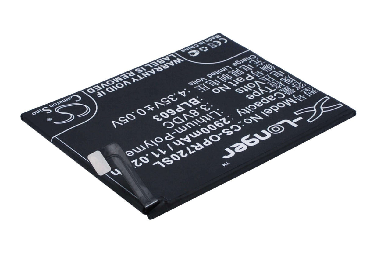3.8V, Li-Polymer, 2900mAh, Batterie de smartphone compatible avec Oppo, Blp603, R7s, R7sm, 11.02Wh Mobile, SmartPhone Cameron Sino Technology Limited (Suspendu)