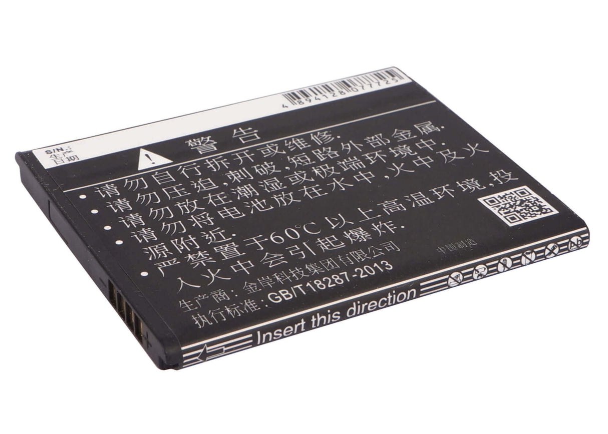 3,7V, Li-ion, 1250mAh, batterie de smartphone compatible Oppo, Blt029, R815t, R821t, 4,63Wh Mobile, SmartPhone Cameron Sino Technology Limited (Suspendu)