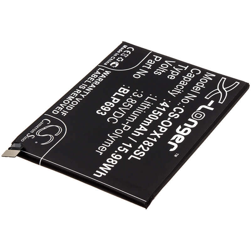 3.85V, Li-Polymer, 4150mAh, SmartPhone battery fits Oppo, Blp693, Realme 3, Rmx1821, 15.98Wh Mobile, SmartPhone Cameron Sino Technology Limited (Suspended)